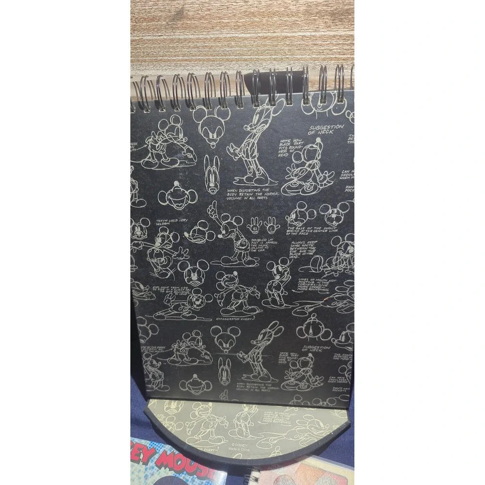 Disney Mickey Mouse Stationery Set Sketchbook Planner Calendars Pencils unopened